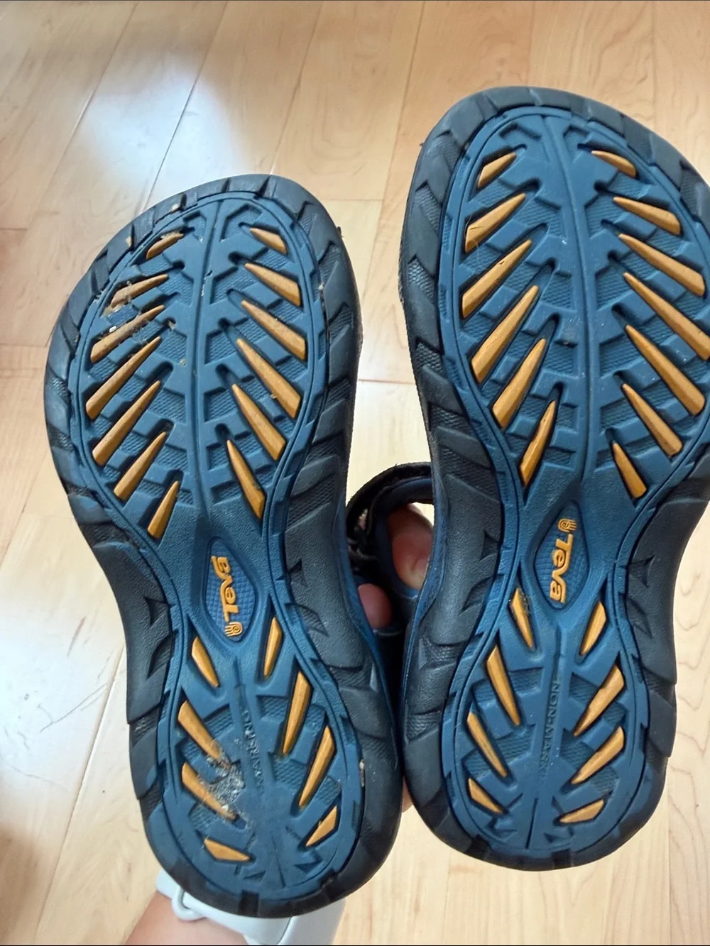 Teva Kids Closed-Toe Active Sandals in Dark Blue size 12